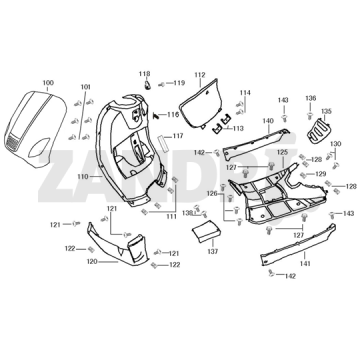 Kapdelen BTC Riva Sport orange