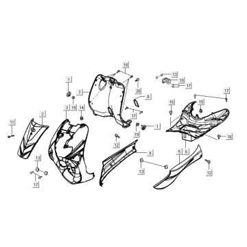 Kapdelen Kymco Vitality 2t Wechselstrom Sportstrom