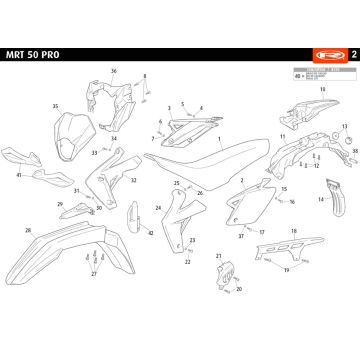 Hauben Rieju MRT pro SM weiß 2010 2-Takt