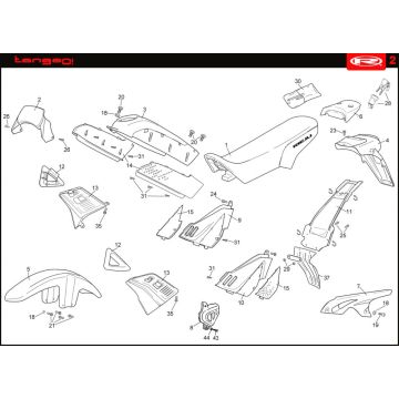 Kapdelen Rieju Tango orange 2008 2-Takt