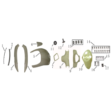 Kappenteile für AGM Nano Gold