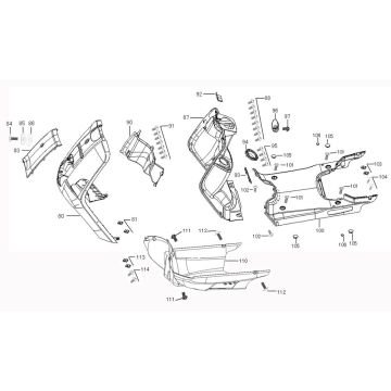 Abdeckteile für China Bee schwarz