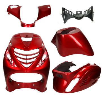 Verkleidungskit SP-Look Piaggio Zip 2000→50cc 2/4-Takt RS-1 glanz bordeauxrot DMP 5-teilig