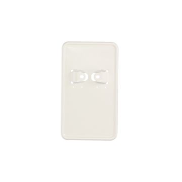 Kennzeichenhalter 100 x 175 mm Metall weiß