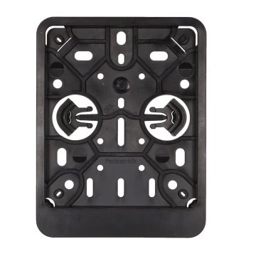 Kenzeichenhälter schwarz Roller/Moped klein Belgien 10cm breit/12 cm hoch