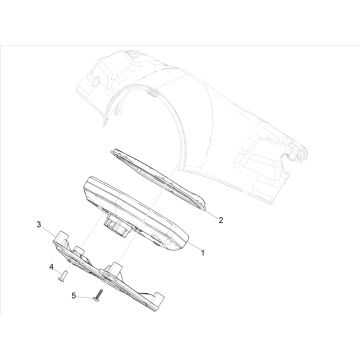 Geschwindigkeitsmesser Vespa Elettrica 25/KMH SCH E5 2021 (EMEA)