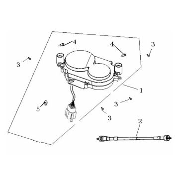 Tacho Generic Ideo schwarz 2007 2-Takt 25