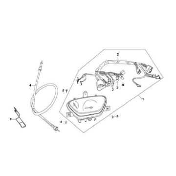 Tacho Peugeot V-clic 4-Takt