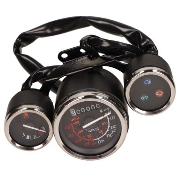 Tacho komplett schwarz China Grande Retro Euro4