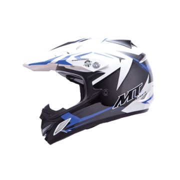 Kinder Crosshelm MT Steel schwarz/blau