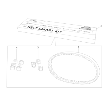 Getriebesatz Aprilia SR 50 H2O ie+Vergaser 2004-2009
