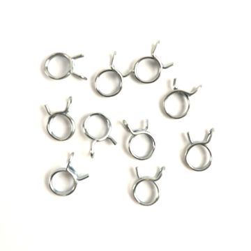 Druckfederklammer Ölschlauch/Luftschlauch/Benzinschlauch 9mm 10 Stück