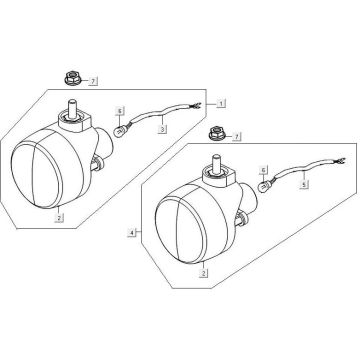 Blinklicht Kymco MXU 300R