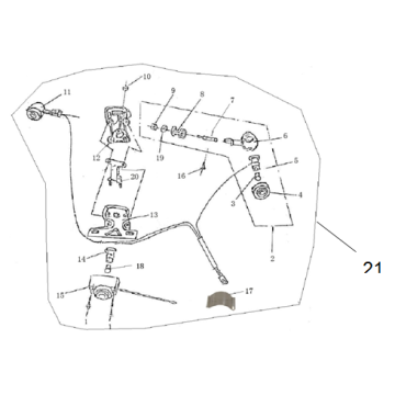 Blinker hinten - Rücklicht Iva Roma 50 4T AC Dunkelblau