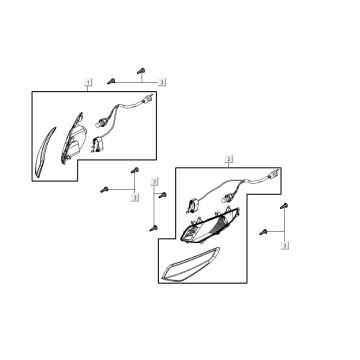 Blinker AGILITY 16+ 4T 125 Matt Metallic Hellblau