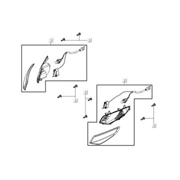 Blinker AGILITY 16+ 4T 125 Matt Metallic Silber