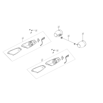 Blinker kymco agility FR 12' 4-Takt euro4 schwarz