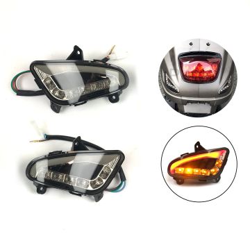 Blinker-LED-Set Audi Look transparent mit Tagfahrlicht hinten Modell China LX Roller/VX/VX50S/Riva/Napoli/Benson/Touring/Toscana/Lux/VXL/RL/Azzuro/Rimini/Delphi/GTS DMP