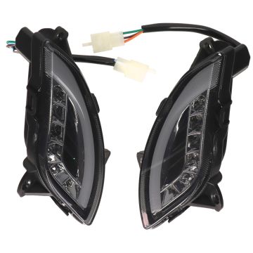 Blinker-LED-Set lauflicht vorne AGM VX/Berini Napoli/BTC Riva/Turbho RL-50 DMP Audi Look Smoke Tagfahrlicht-5880ap