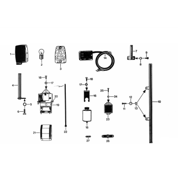 Anzeiger - Batterie - Spannungsregler Zundapp KS 50 530-010, 011, 500