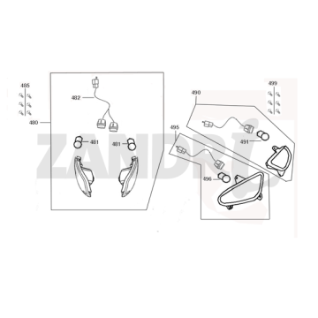 Blinker Santini Capri weiß