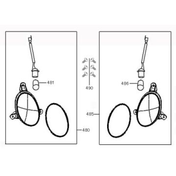 Blinkende Lichter China Retro Extra Mattcreme