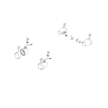 Blinker Kymco Agility 12' 4-Takt schwarz