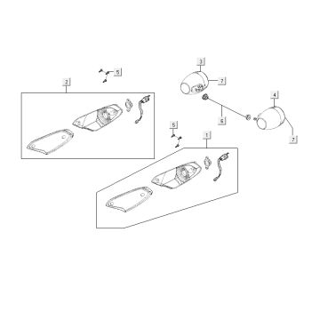 Blinklichter Kymco Agility Fat 12' 4-Takt Eiche Metallic