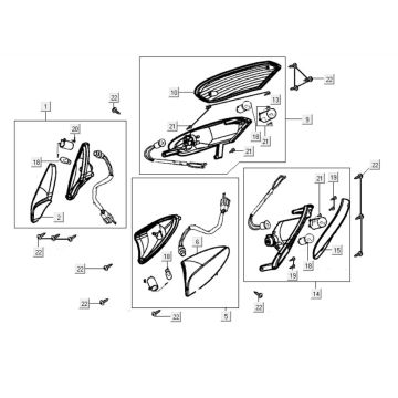 Indikatoren Kymco Grand Dink 250cc