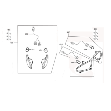 Blinker Turbho RL 50 4T AC Mattschwarz