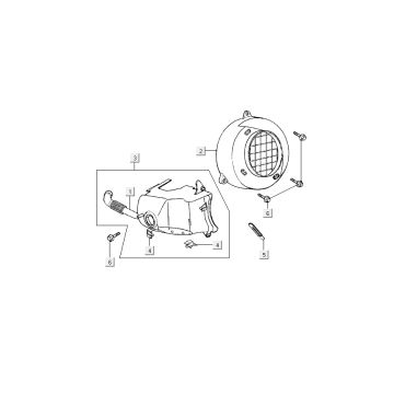 Kühlkappen Kymco Super9 ac om mattschwarz silber