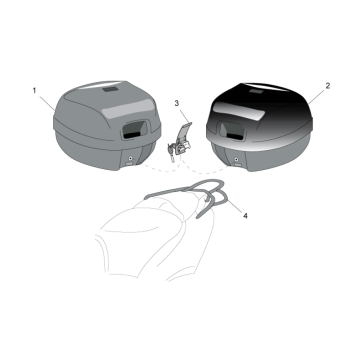 Koffer Aprilia SR 50 H2O dH+Vergaser 2004-2009