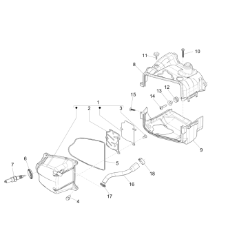 Schlägerhaube Piaggio Liberty 50 4-Takt (IGET Euro 4)