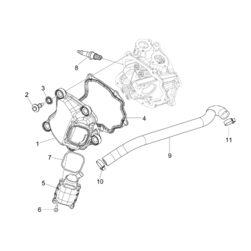 Kopfhaube Vespa GTS 300 dh 2008-2016 (mit und ohne ABS)
