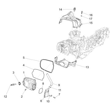 Kopfhaube Vespa Sprint 125 4T 3V IE ABS