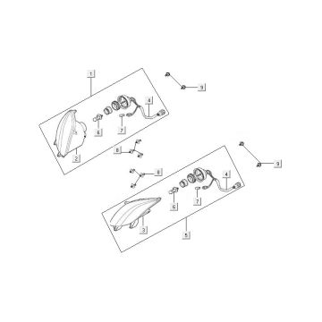 Scheinwerfer Kymco MXU 500