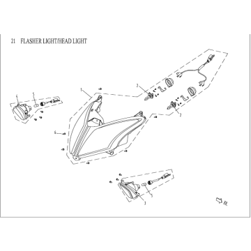 Hauptscheinwerfer AGM Venom schwarz