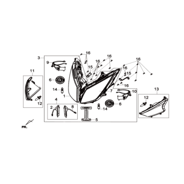 KPL-Scheinwerfer Sym Joymax 125I ABS