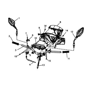 KPL-Scheinwerfer Sym Symphony ST E3 Weiß (WH-006)