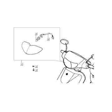 Scheinwerfer Kymco Filly 4-Takt silber