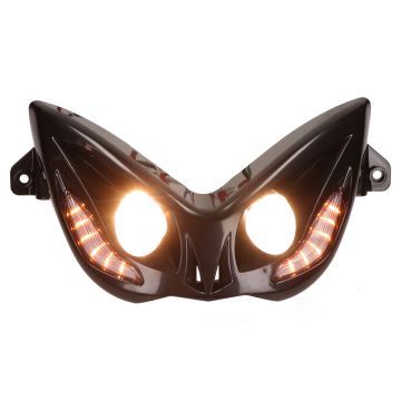 Halogenscheinwerfer mit LED-Blinkern Yamaha Aerox/MBK Nitro ←2012 DMP schwarz