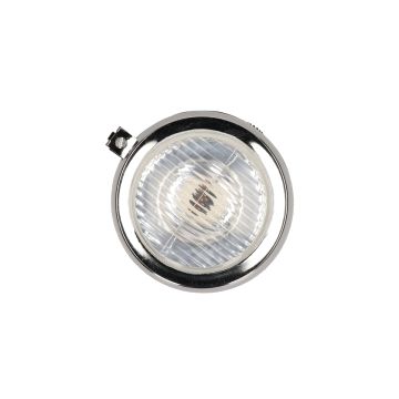 Scheinwerfer rund Puch Maxi schwarz glänzend (13cm Einbaumaß)