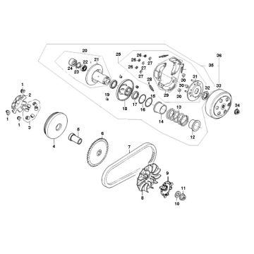 Kupplungsvariator Pronto Junior 4-Takt