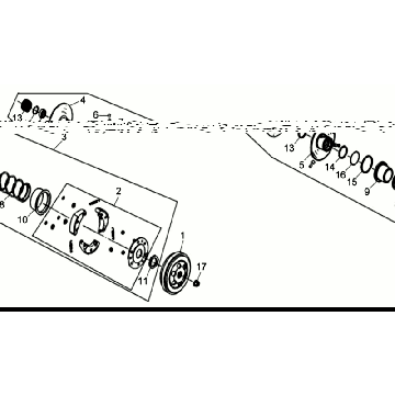 Sym Allo GT (WH006 S882U) Kupplung weiß silber