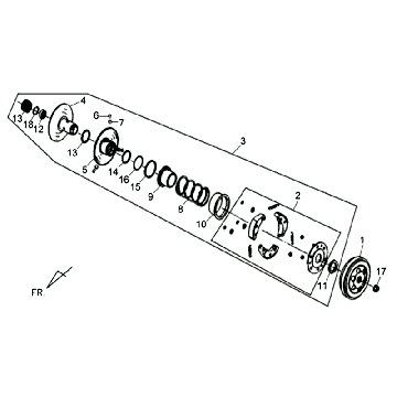 Sym Allo Kupplung (WH871) Champagner