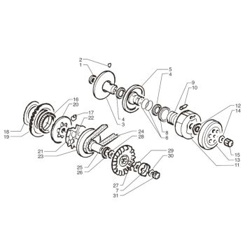 Kupplung Beta Ark-K AC schwarz 2-Takt