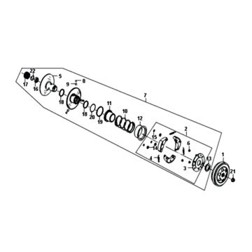 Kupplung Sym Symphony ST euro4