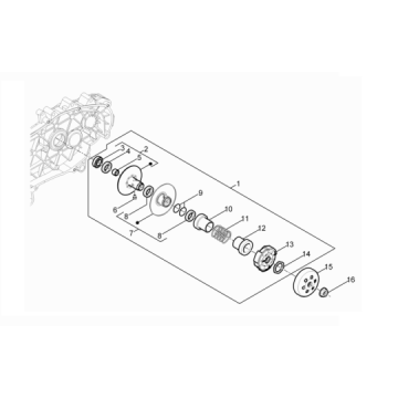Kupplung Vespa Primavera 4-Takt 3-Ventil (Euro4-Einspritzung iget)