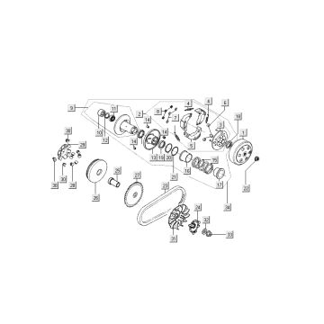 Kupplungen Kymco Filly 4-Takt Silber