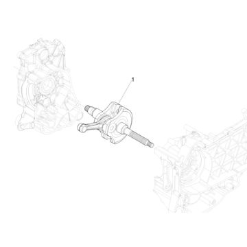 Kurbelwelle Piaggio MP3 300 HPE / 300 HPE Sport ABS Euro 5 2020-2022